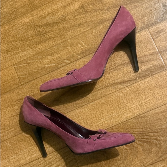 Via Spiga Suede Women’s 9.5 Elegant Pink Suede Heels - Picture 7 of 10